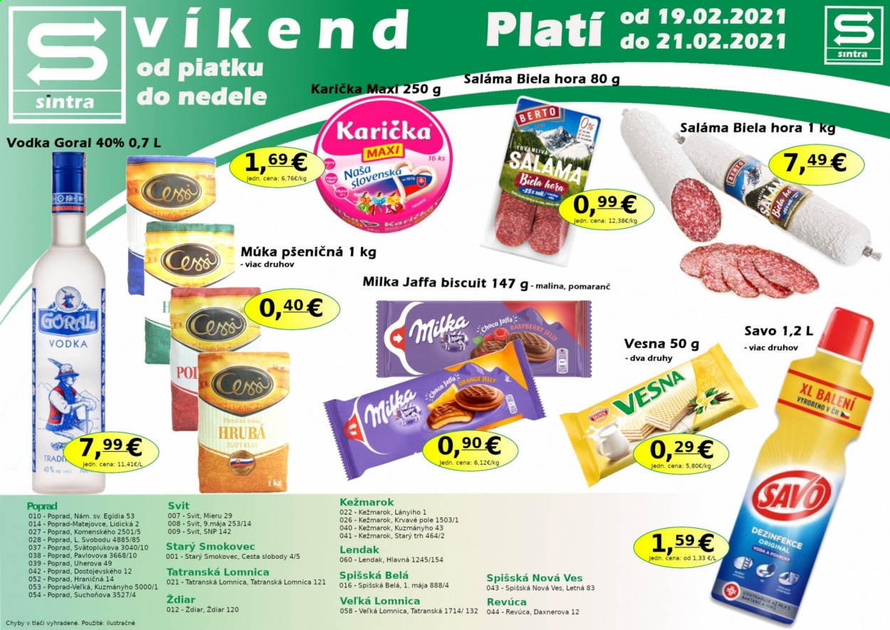 Leták Sintra - 19.2.2021 - 21.2.2021. Strana 1