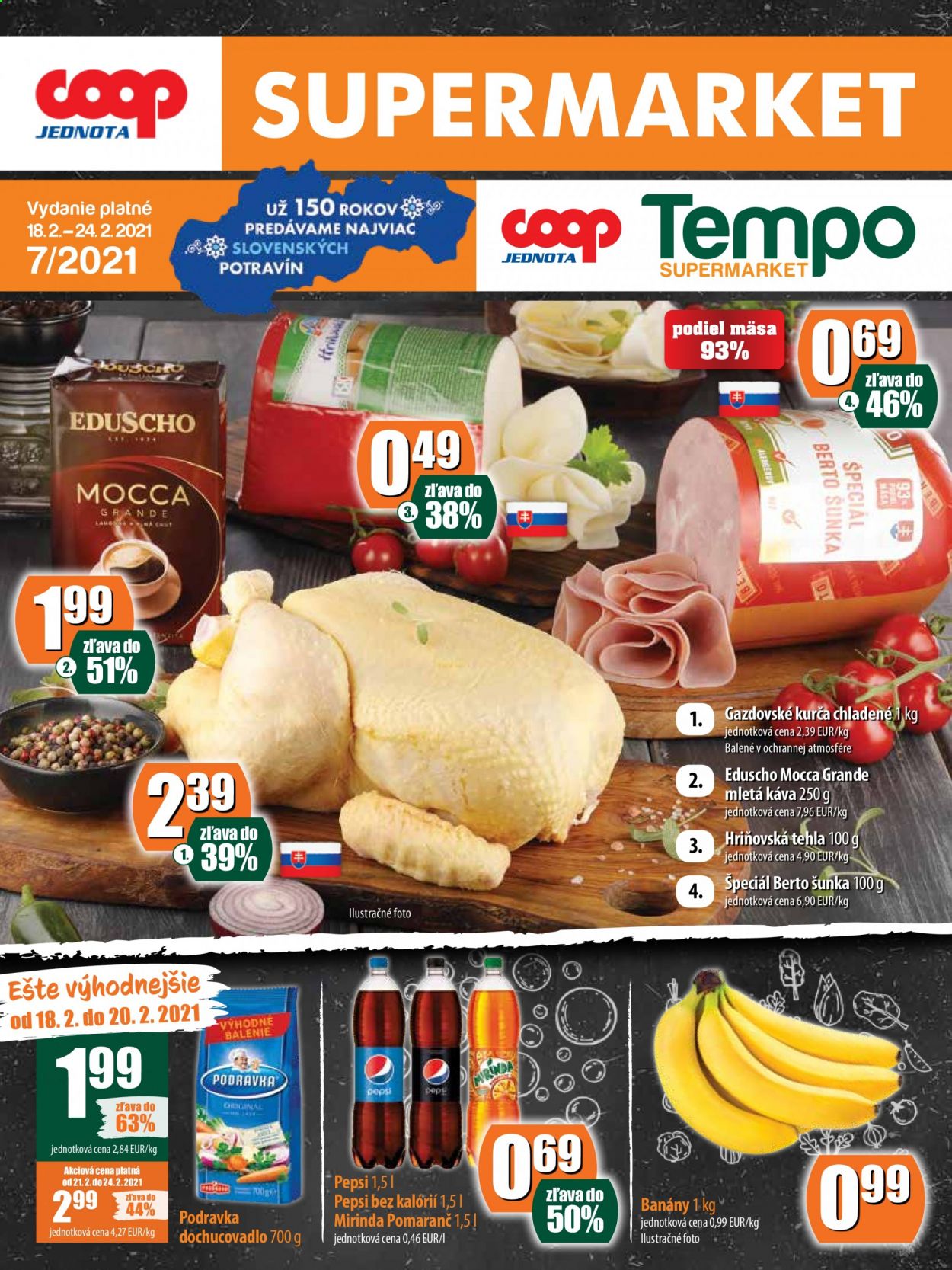 Leták COOP Jednota - 18.2.2021 - 24.2.2021. Strana 1