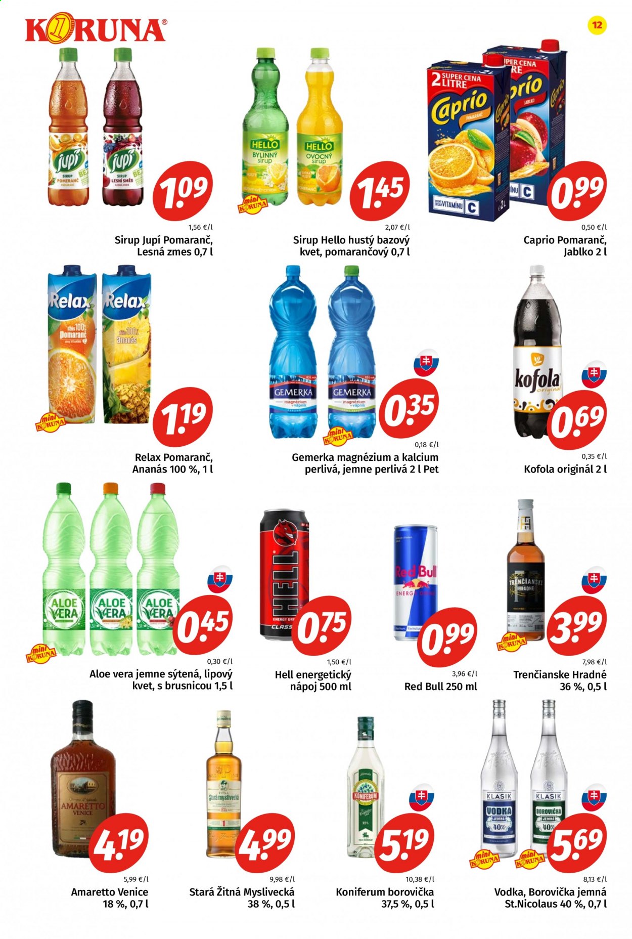 Leták Potraviny KORUNA - 19.2.2021 - 3.3.2021. Strana 12