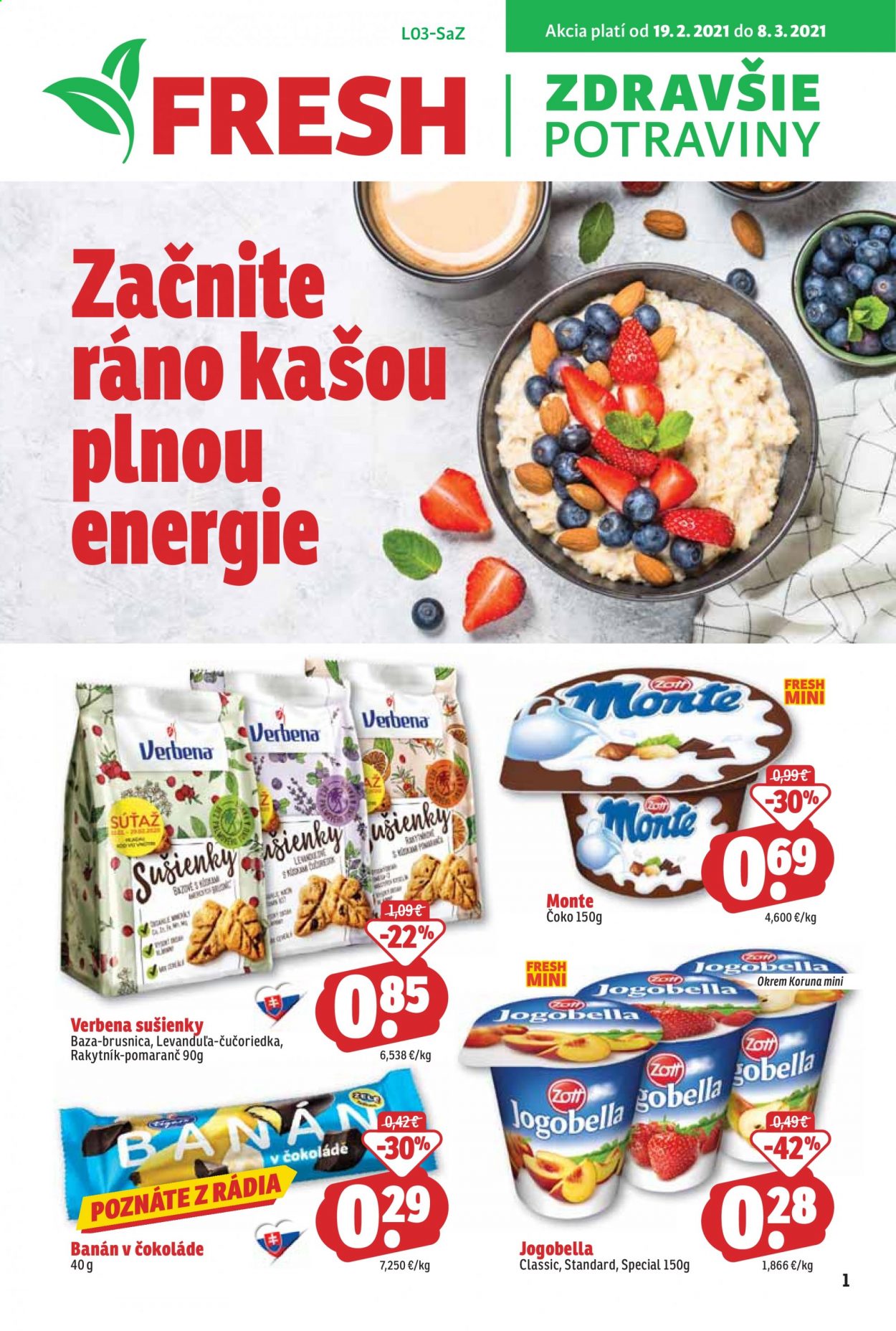 Leták FRESH - 19.2.2021 - 8.3.2021. Strana 1