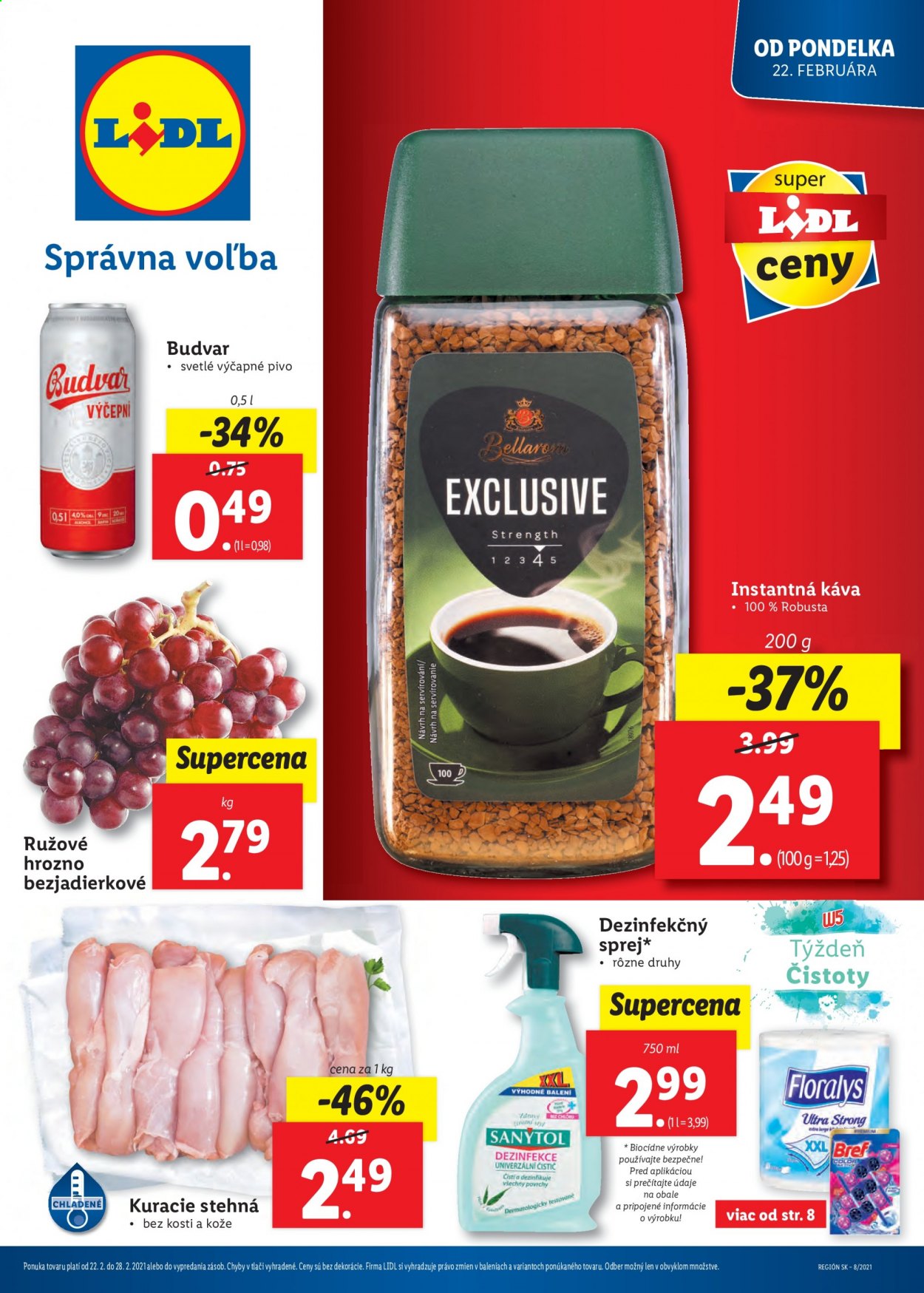 Leták Lidl - 22.2.2021 - 28.2.2021. Strana 1