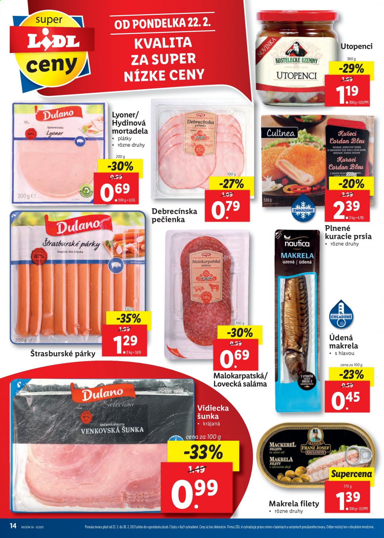 Leták Lidl - 22.2.2021 - 28.2.2021. Strana 14