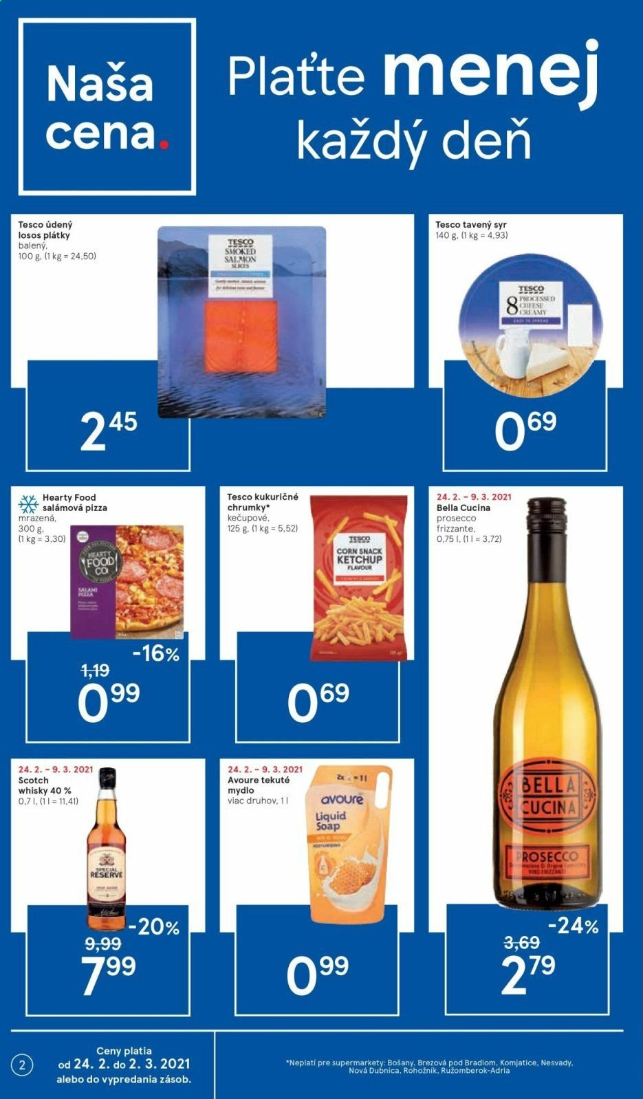 Leták TESCO supermarket - 24.2.2021 - 2.3.2021. Strana 2