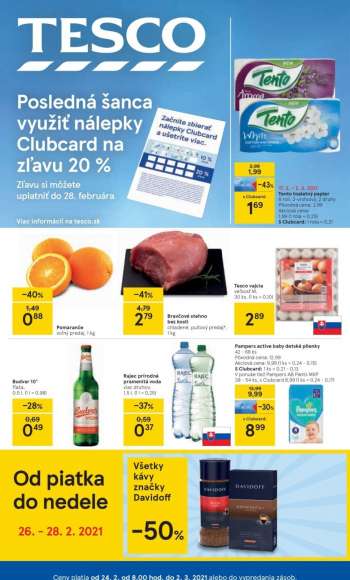 Leták TESCO - 24.2.2021 - 2.3.2021.