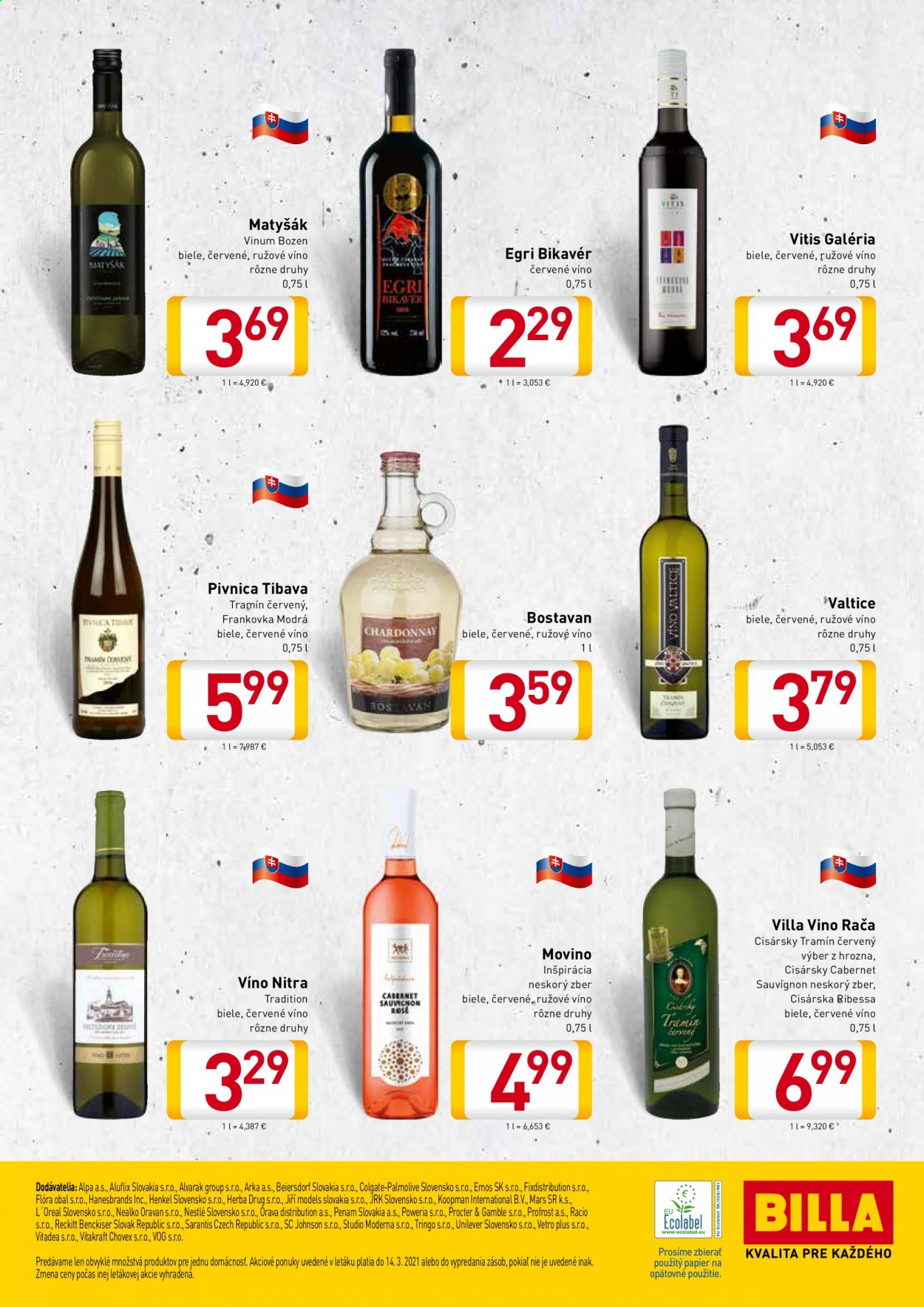 Leták Billa - 22.2.2021 - 14.3.2021. Strana 12
