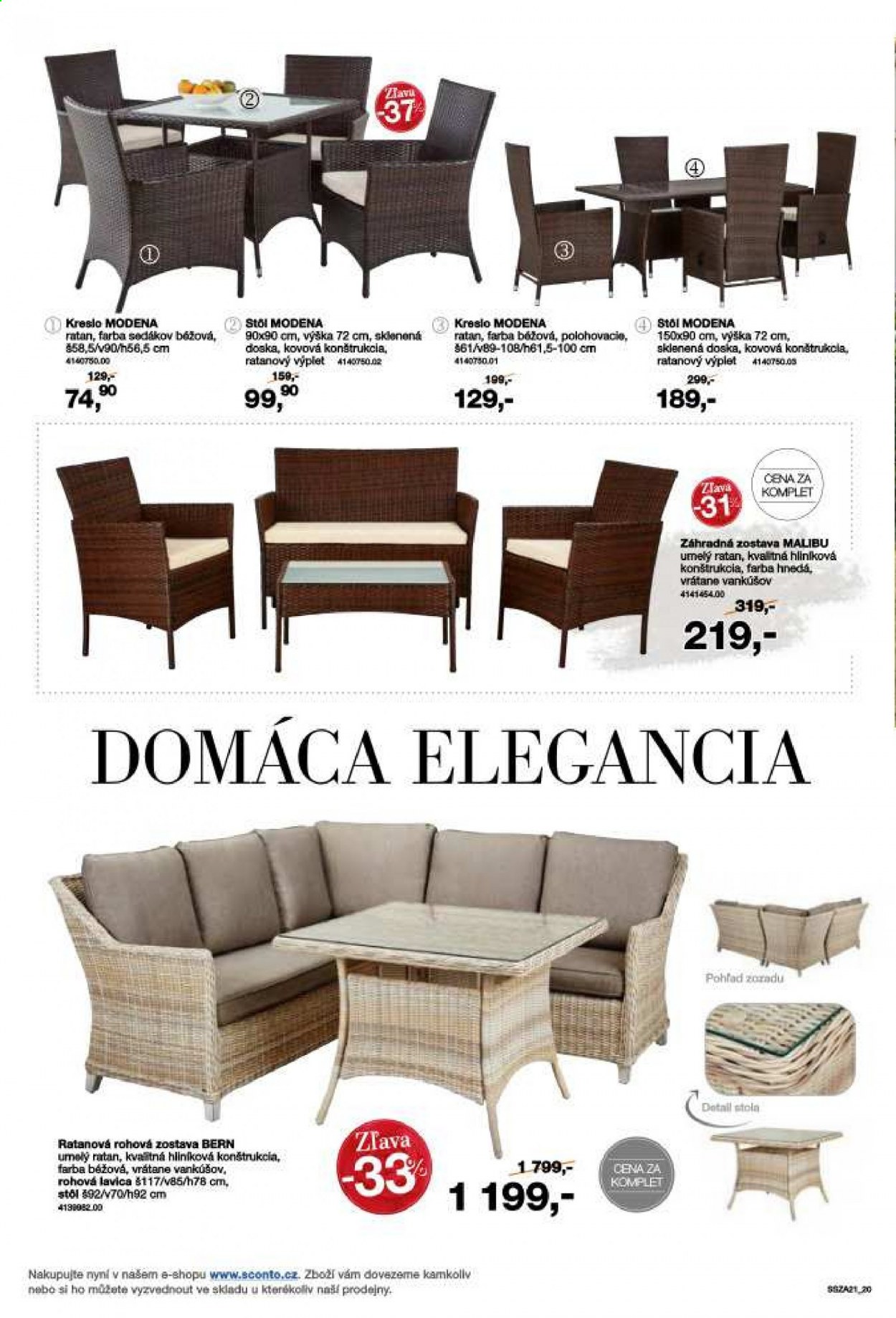 Leták Sconto nábytok. Strana 20