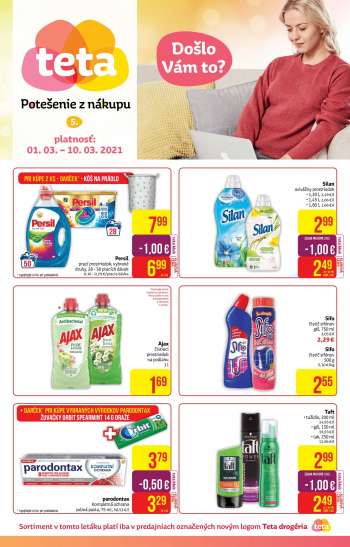 Leták Teta drogerie - 1.3.2021 - 10.3.2021.