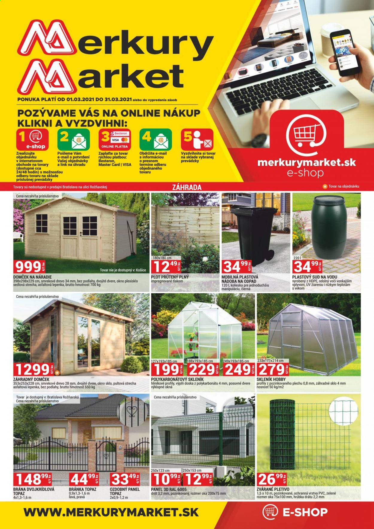 Leták Merkury Market - 1.3.2021 - 31.3.2021. Strana 1