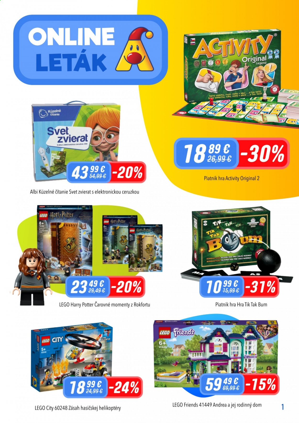 Leták Alltoys - 26.2.2021 - 14.3.2021. Strana 1