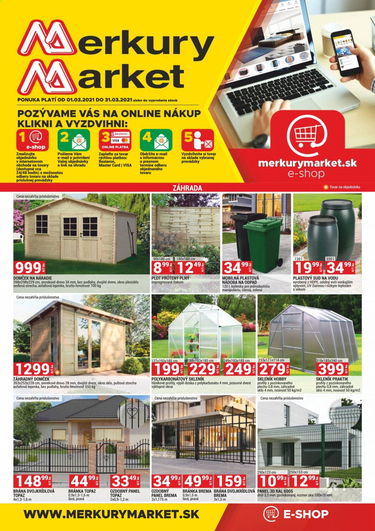 Leták Merkury Market - 1.3.2021 - 31.3.2021. Strana 1