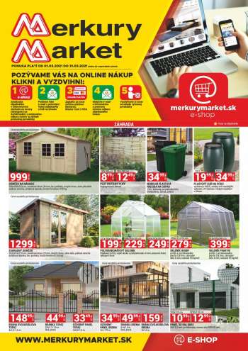 Leták Merkury Market - 1.3.2021 - 31.3.2021.