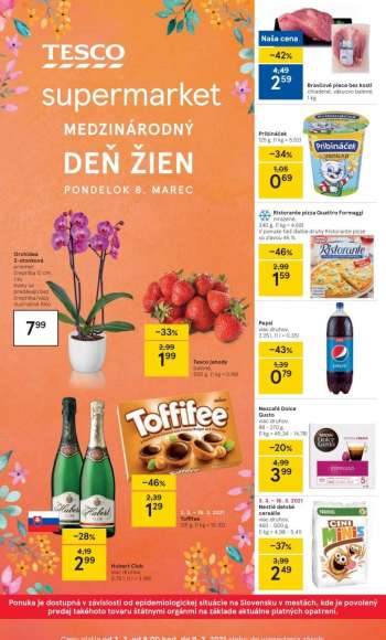 Leták TESCO supermarket - 3.3.2021 - 9.3.2021.
