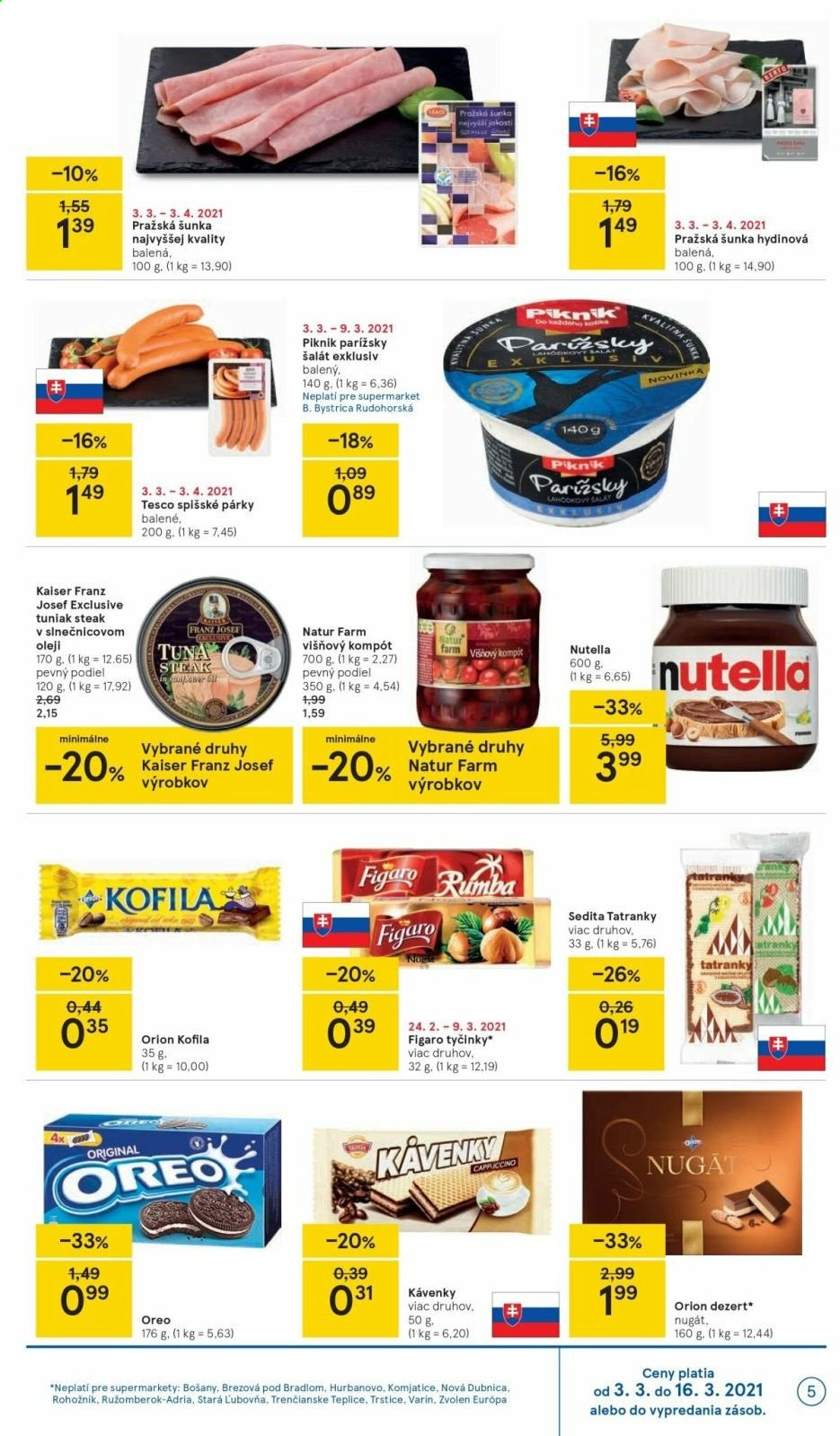 Leták TESCO supermarket - 3.3.2021 - 9.3.2021. Strana 5