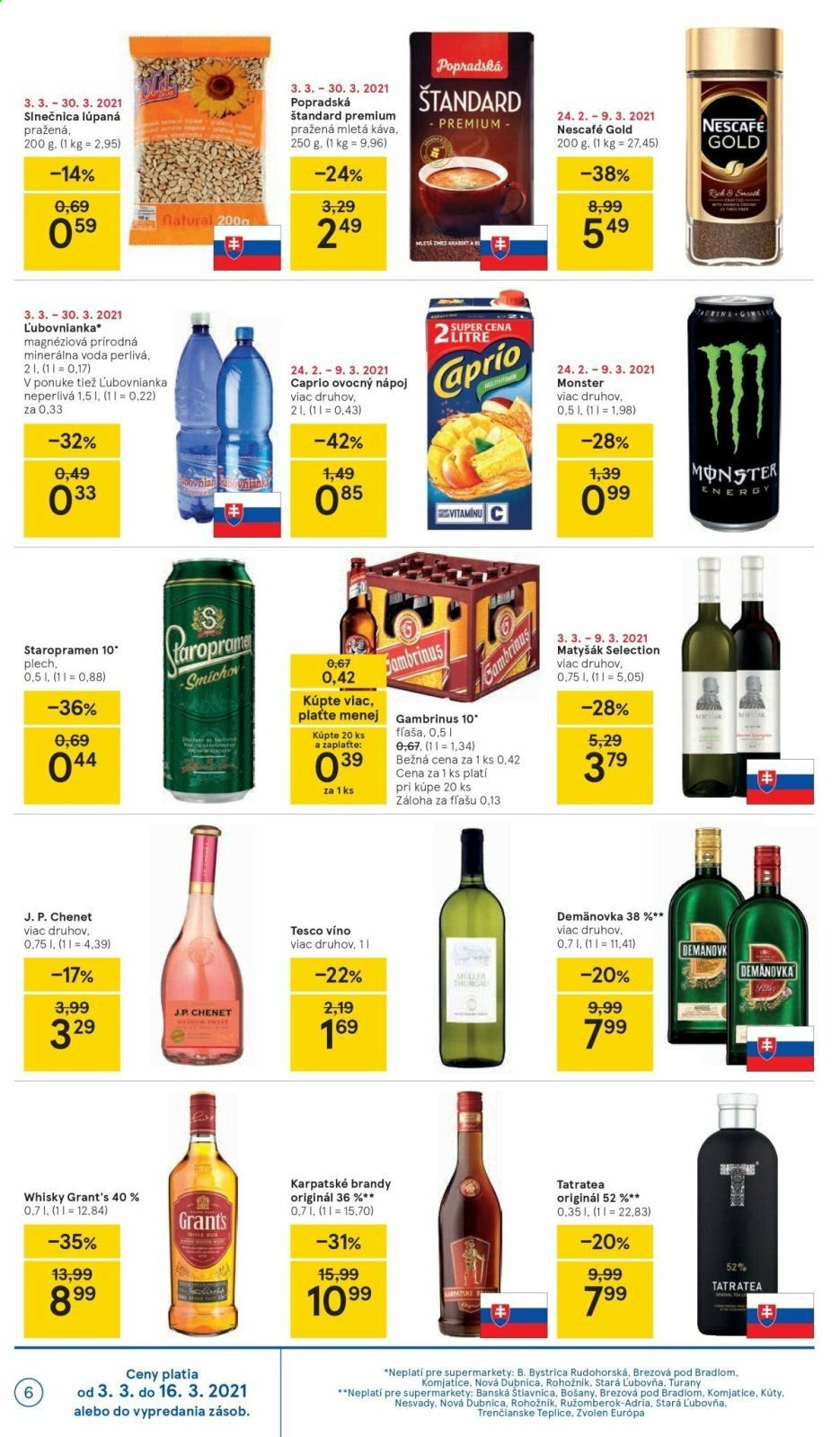 Leták TESCO supermarket - 3.3.2021 - 9.3.2021. Strana 6