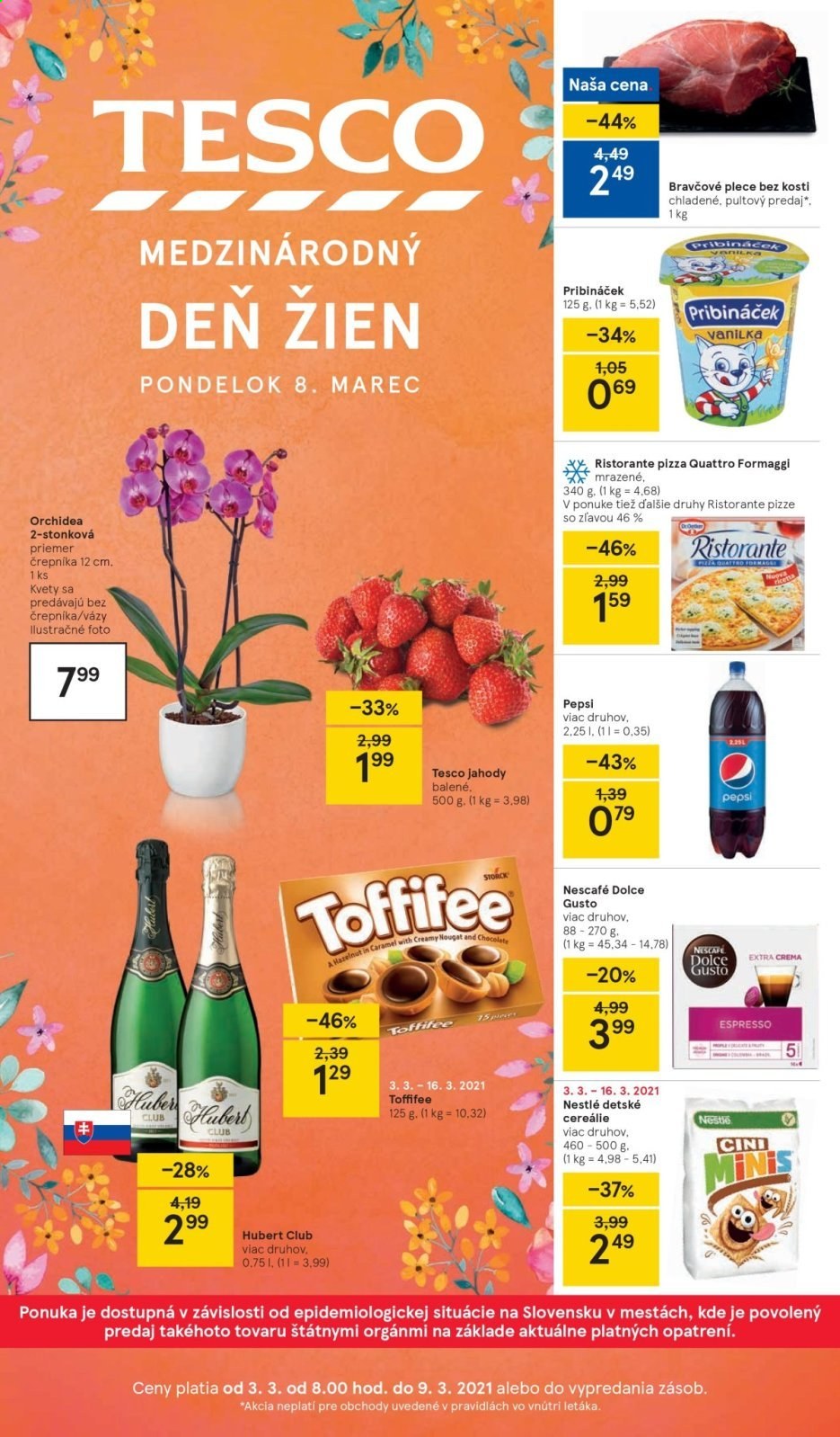 Leták TESCO - 3.3.2021 - 9.3.2021. Strana 1