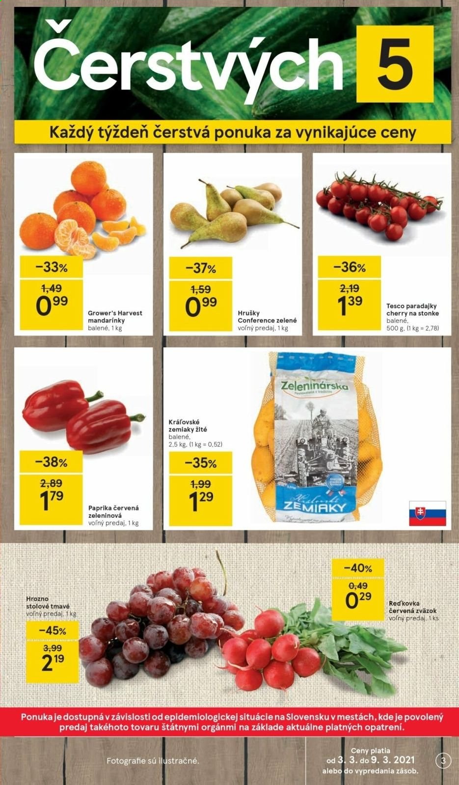 Leták TESCO - 3.3.2021 - 9.3.2021. Strana 3