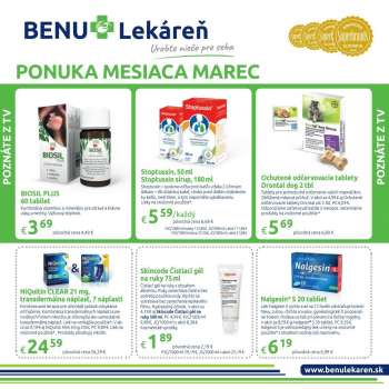 Leták BENU Lekáreň - 1.3.2021 - 31.3.2021.