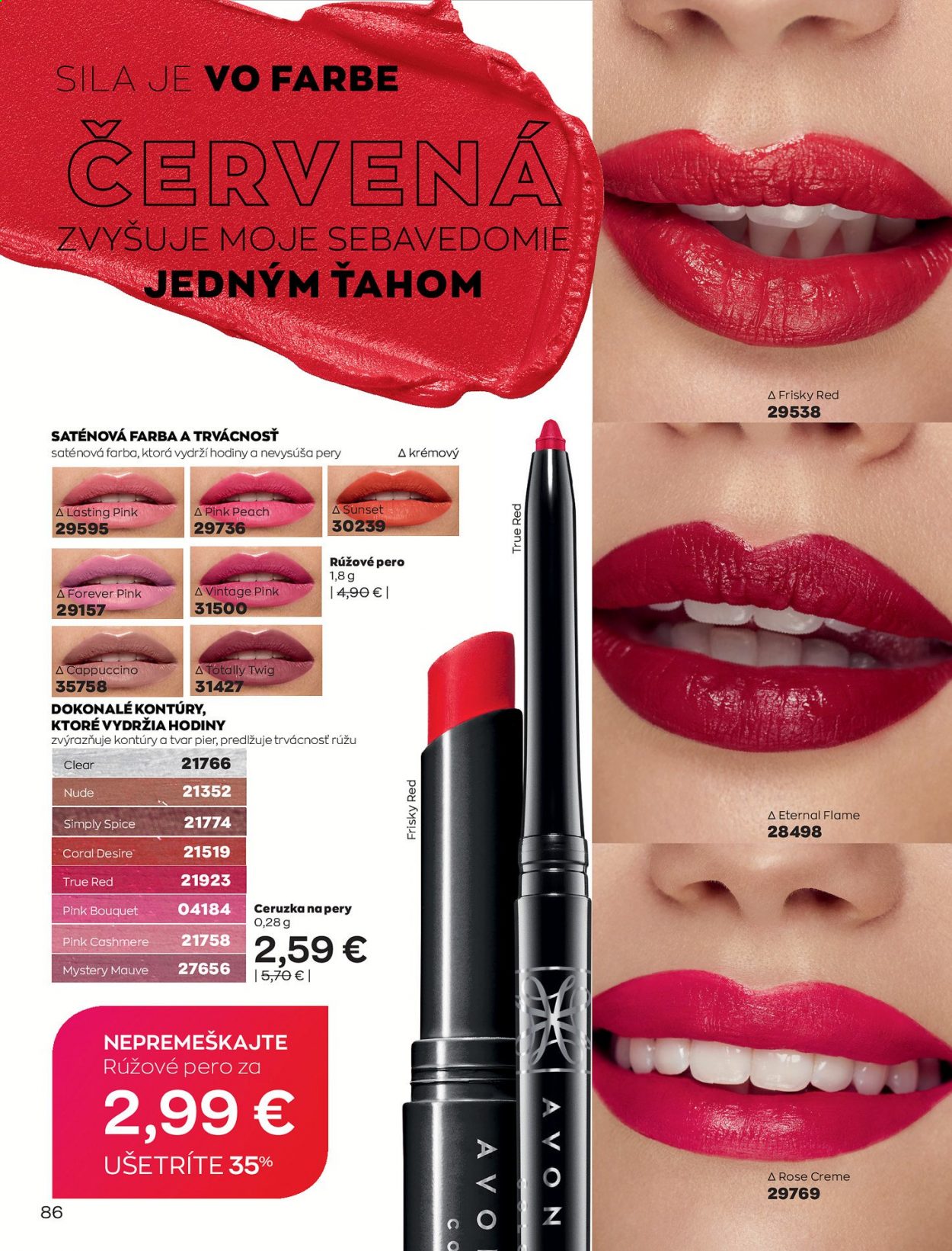 Leták Avon - 1.3.2021 - 31.3.2021. Strana 86