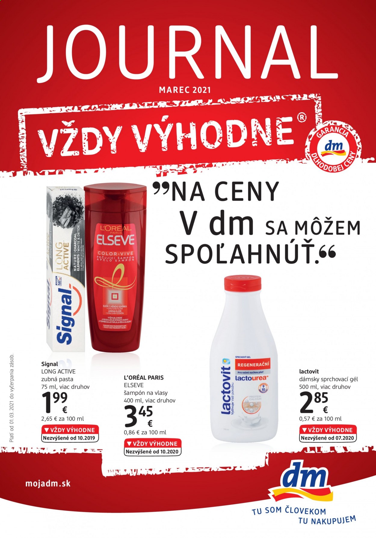 Leták dm drogerie - 1.3.2021 - 31.3.2021. Strana 1
