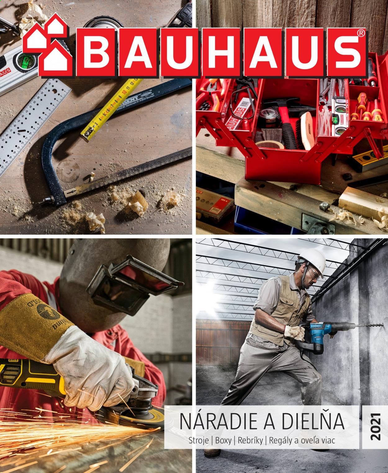thumbnail - Leták Bauhaus - 2.3.2021 - 31.8.2021 - Produkty v akcii - náradie, regál. Strana 1.