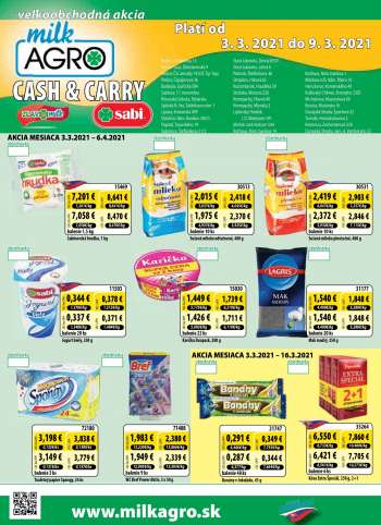 Leták Milk AGRO - 3.3.2021 - 9.3.2021.