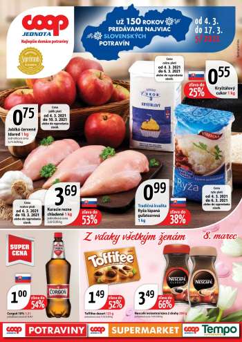 Leták COOP Jednota - 4.3.2021 - 17.3.2021.