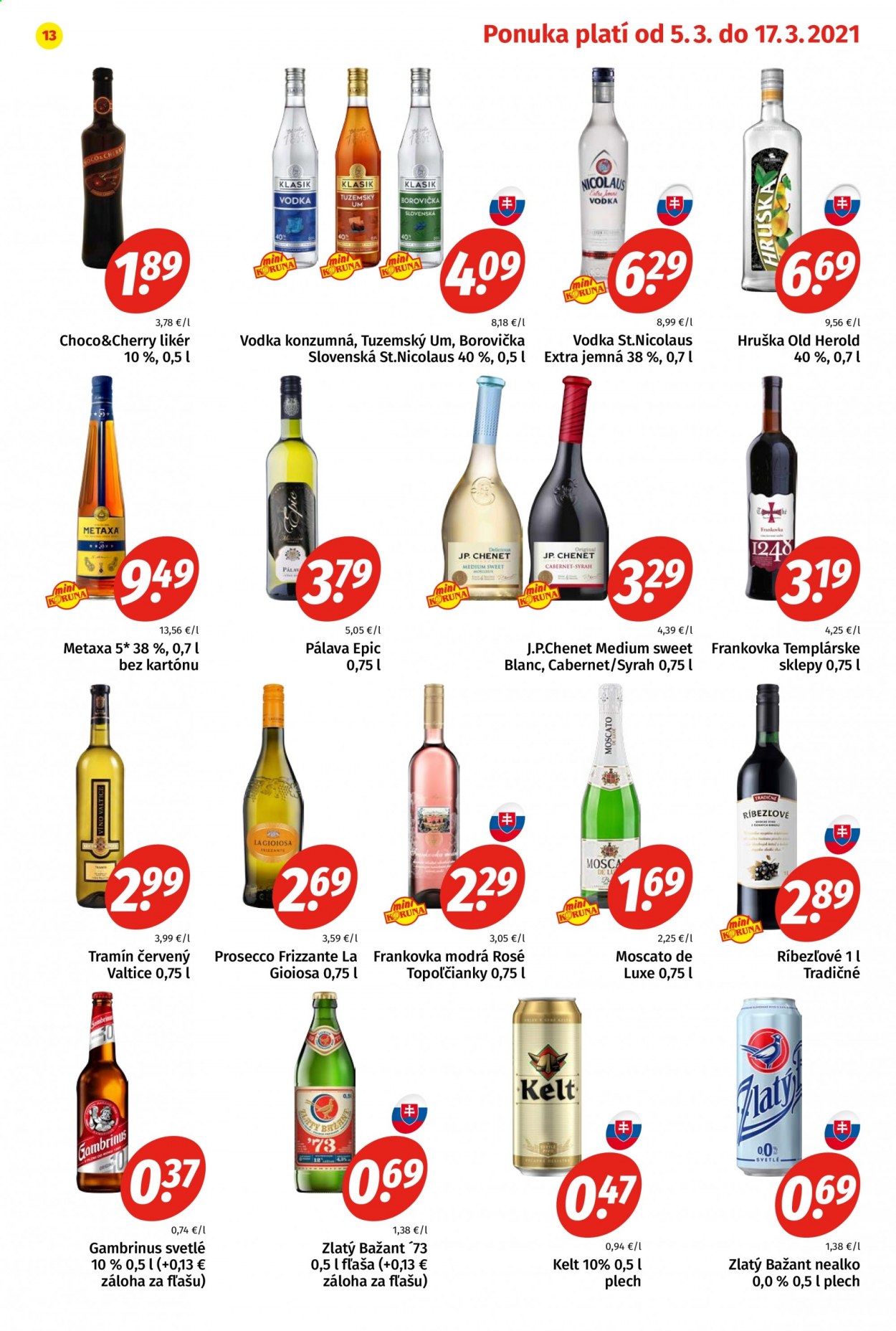 Leták Potraviny KORUNA - 5.3.2021 - 17.3.2021. Strana 13