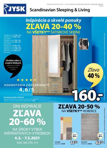 Leták JYSK - 4.3.2021 - 17.3.2021.
