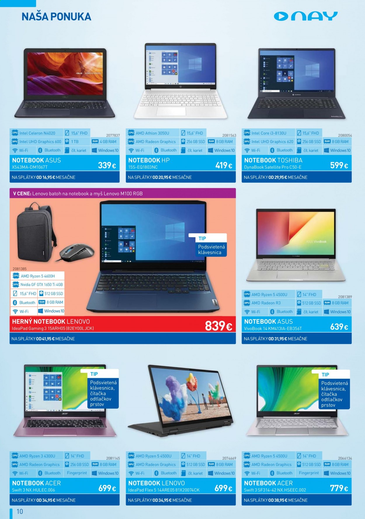 Leták NAY Elektrodom - 4.3.2021 - 7.4.2021. Strana 10