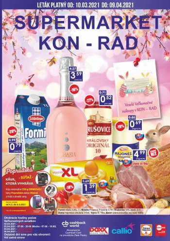 Leták KON-RAD - 10.3.2021 - 9.4.2021.