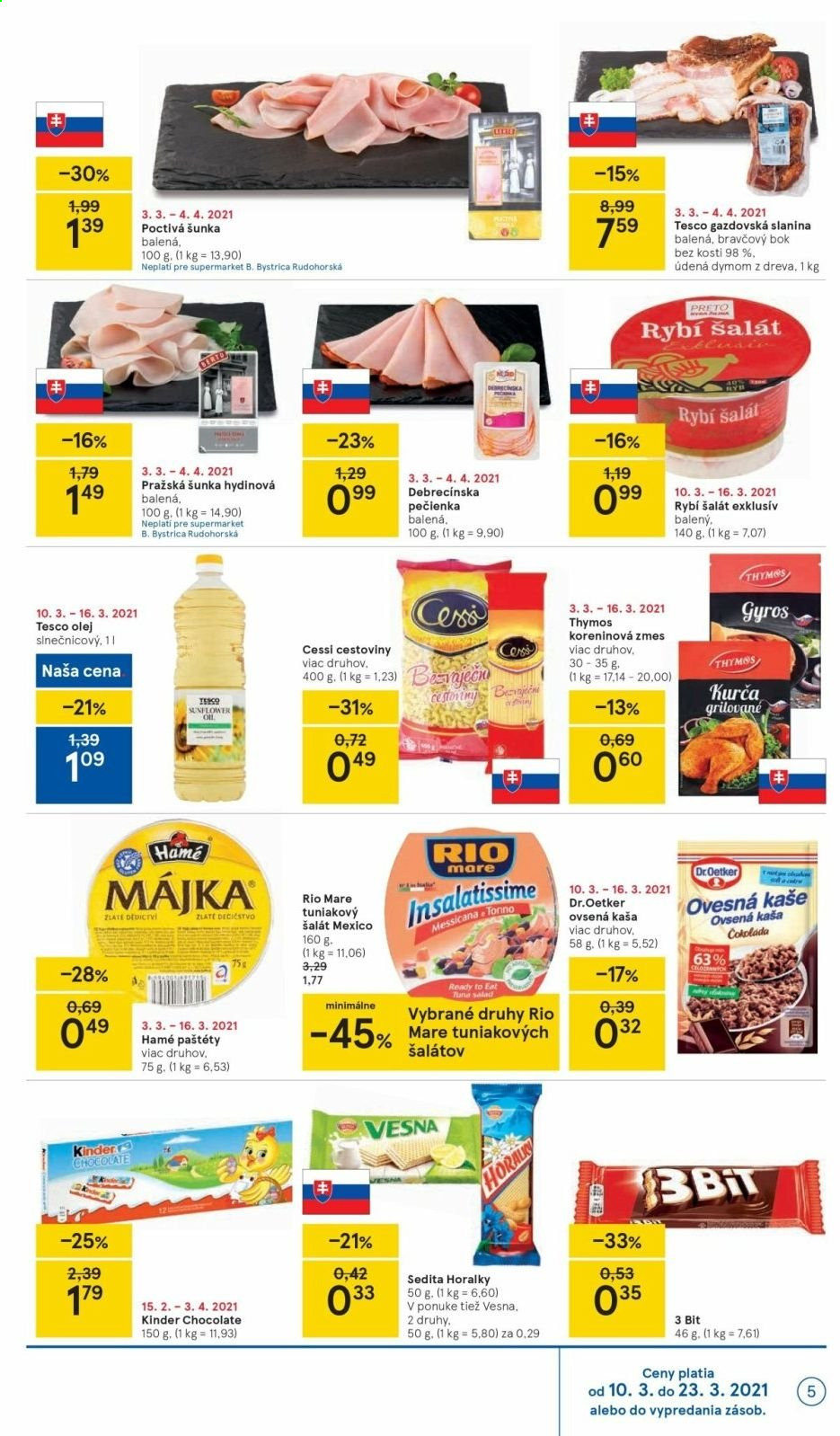 Leták TESCO supermarket - 10.3.2021 - 16.3.2021. Strana 5