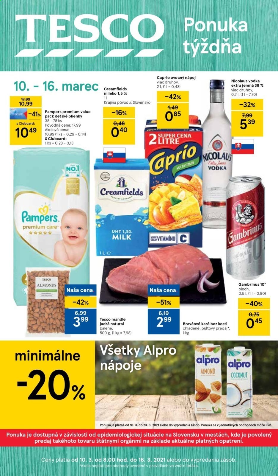 Leták TESCO - 10.3.2021 - 16.3.2021. Strana 1