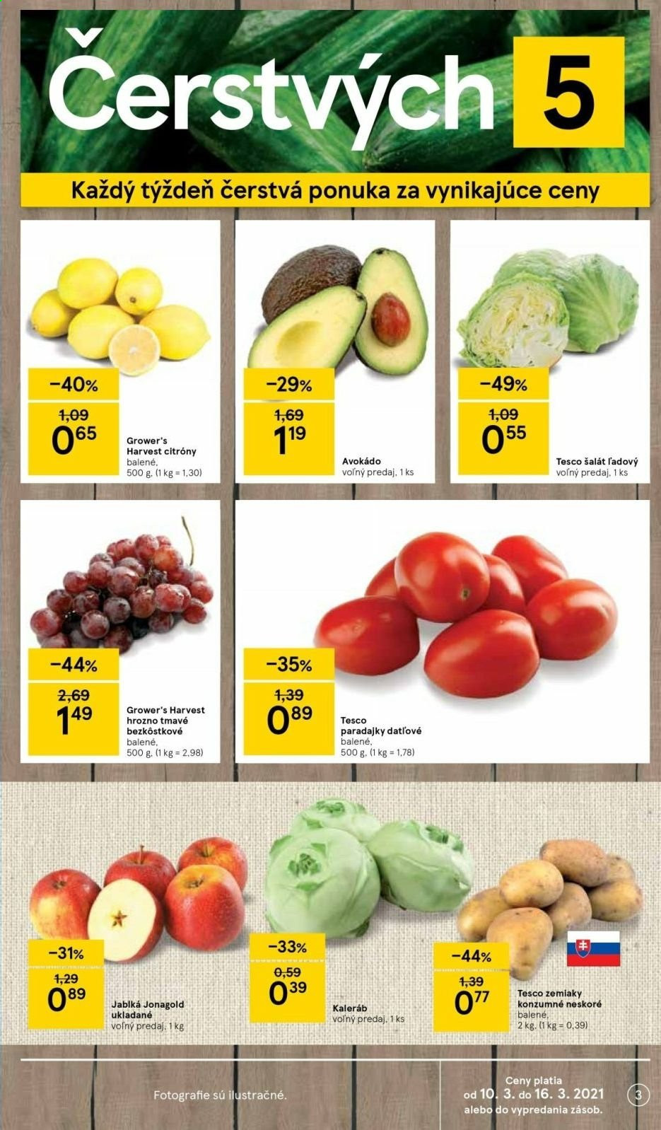 Leták TESCO - 10.3.2021 - 16.3.2021. Strana 3