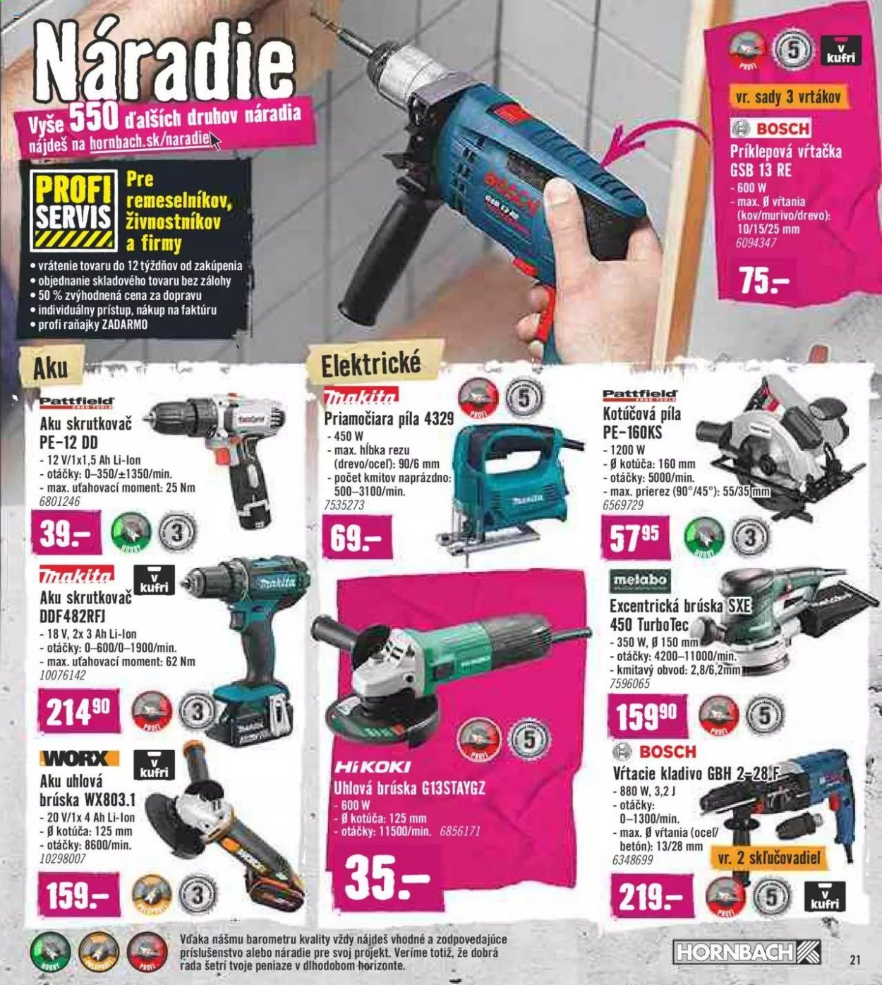 Leták Hornbach - 3.3.2021 - 30.3.2021. Strana 21