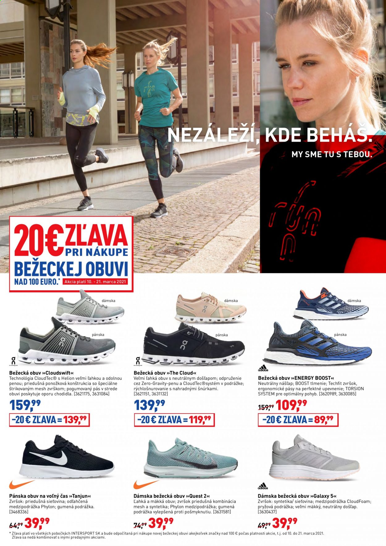 thumbnail - Leták Intersport - 10.3.2021 - 21.3.2021 - Produkty v akcii - pánska obuv, běžecká obuv. Strana 4.