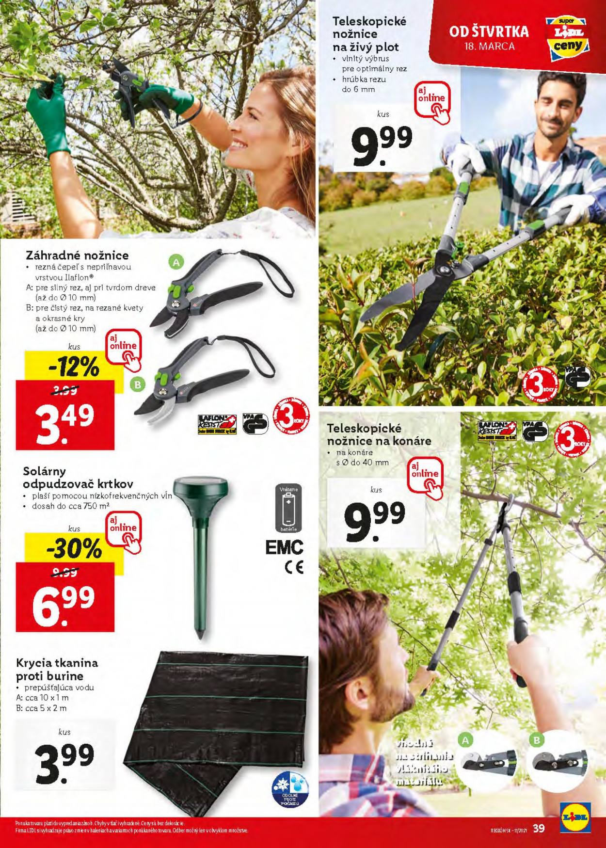 Leták Lidl - 15.3.2021 - 21.3.2021. Strana 39