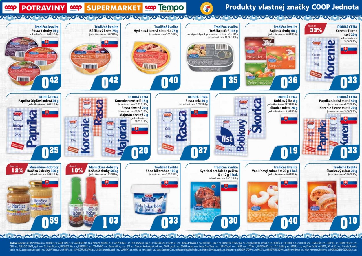 Leták COOP Jednota - 11.3.2021 - 24.3.2021. Strana 4