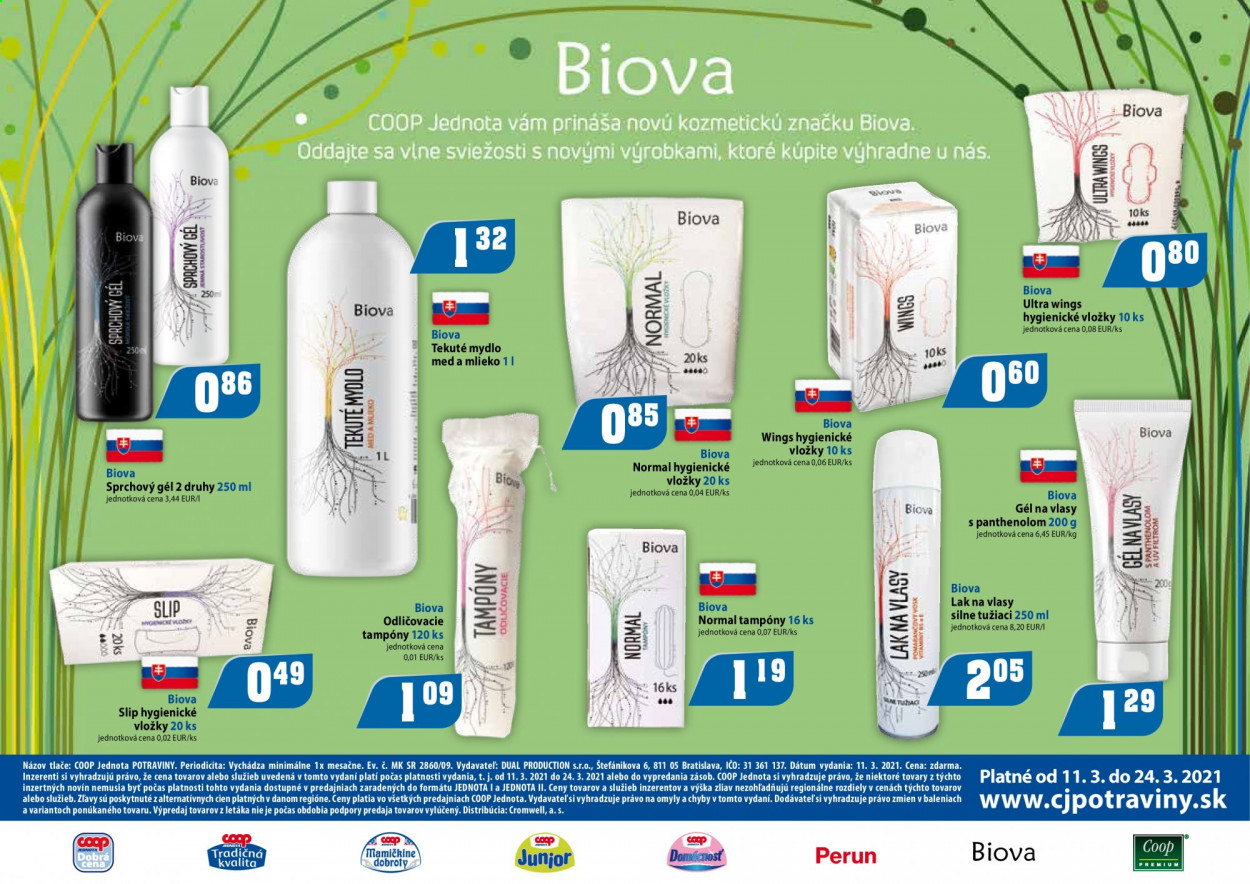 Leták COOP Jednota - 11.3.2021 - 24.3.2021. Strana 8