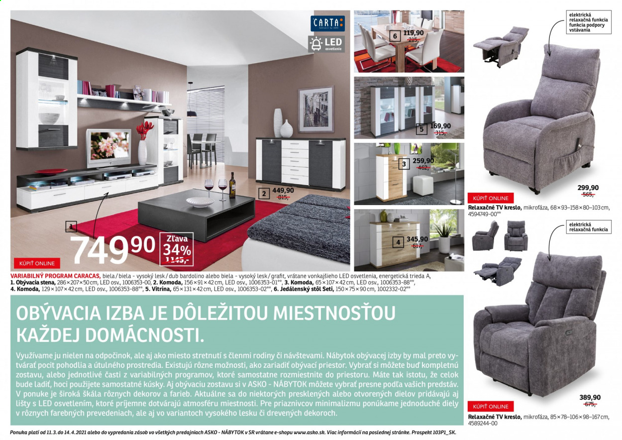 Leták Asko Nábytok - 11.3.2021 - 14.4.2021. Strana 14