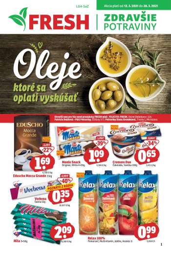 Leták FRESH - 12.3.2021 - 28.3.2021.