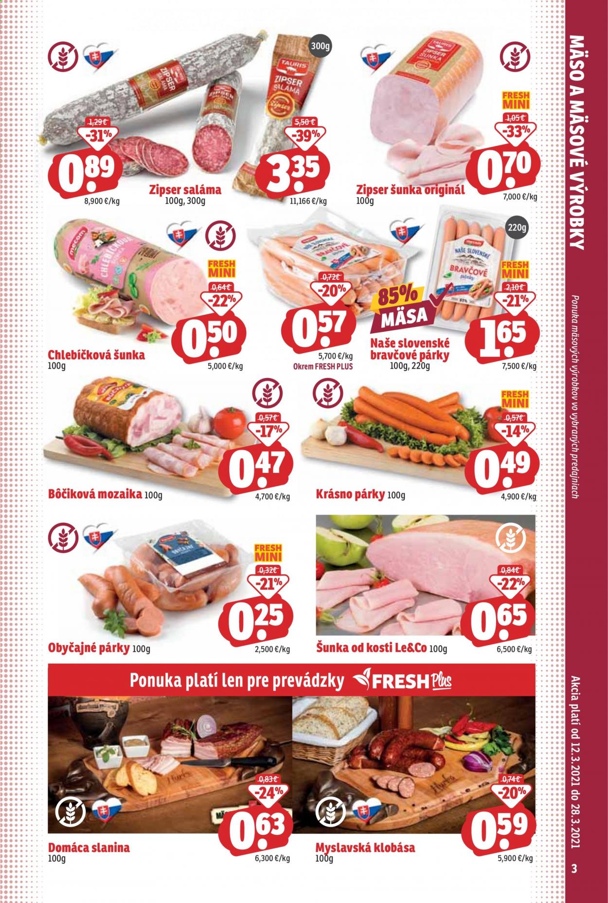 Leták FRESH - 12.3.2021 - 28.3.2021. Strana 3