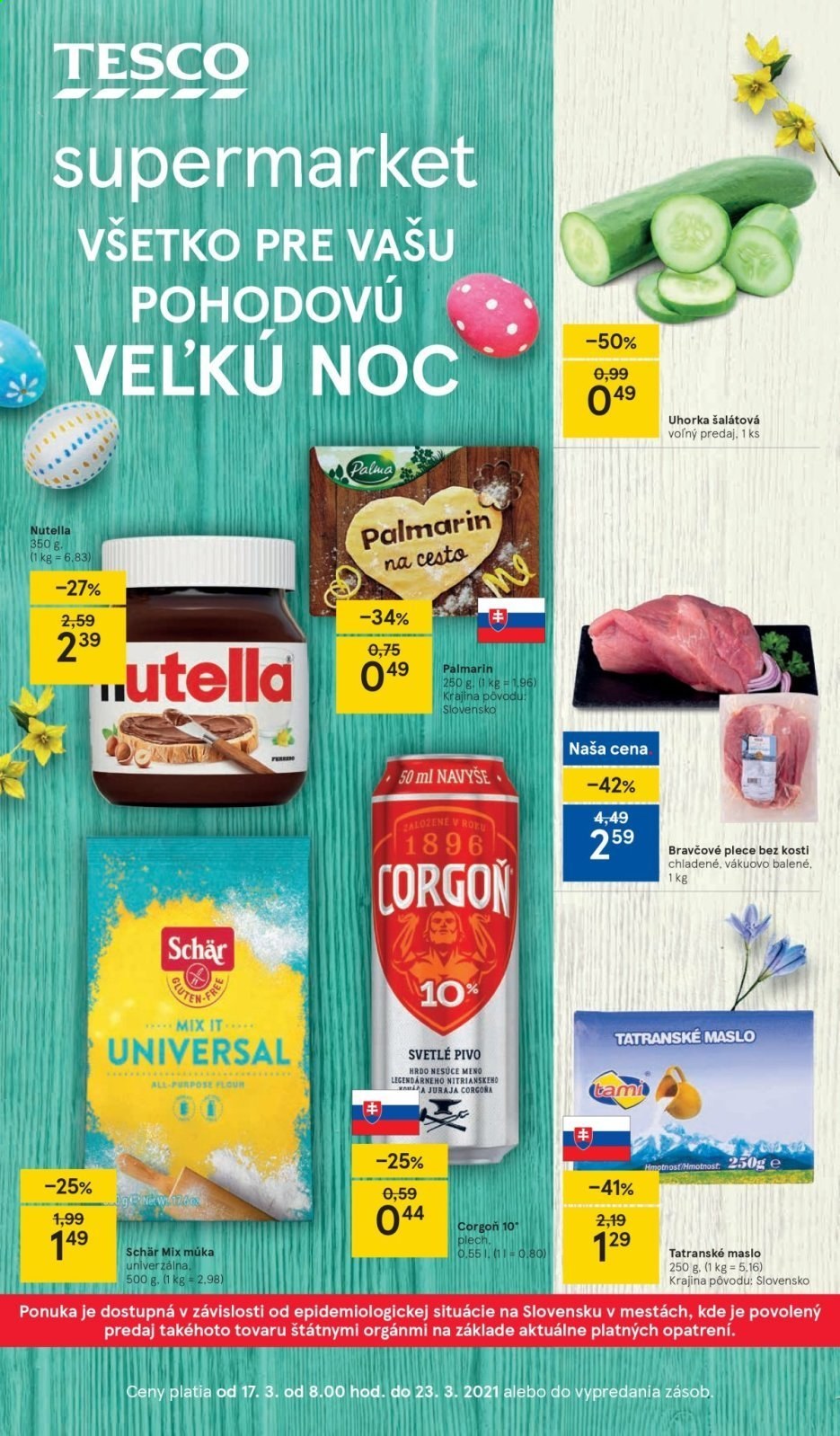 Leták TESCO supermarket - 17.3.2021 - 23.3.2021. Strana 1