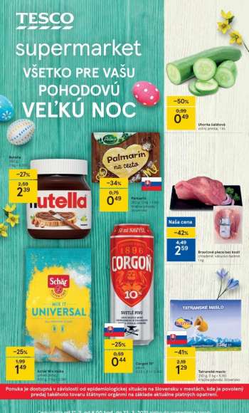 Leták TESCO supermarket - 17.3.2021 - 23.3.2021.