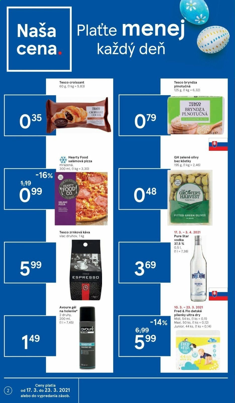 Leták TESCO supermarket - 17.3.2021 - 23.3.2021. Strana 2