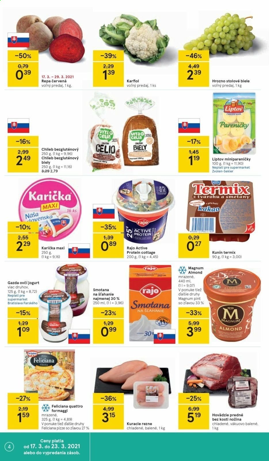 Leták TESCO supermarket - 17.3.2021 - 23.3.2021. Strana 4
