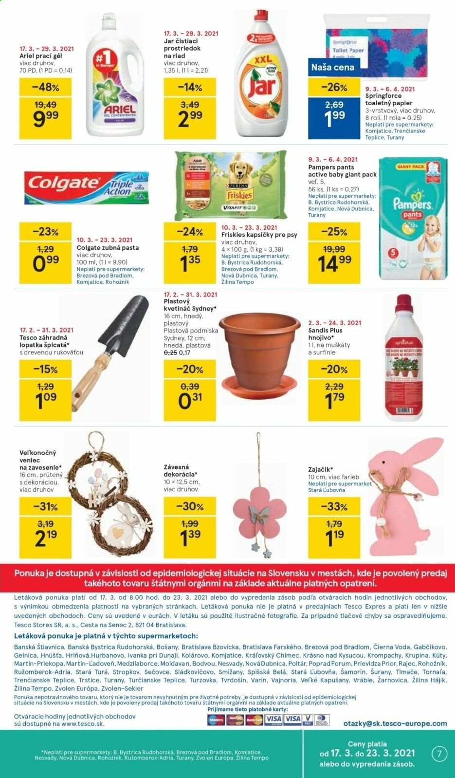 Leták TESCO supermarket - 17.3.2021 - 23.3.2021. Strana 7