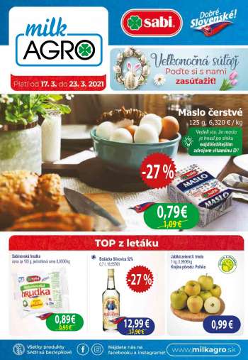 Leták Milk AGRO - 17.3.2021 - 23.3.2021.
