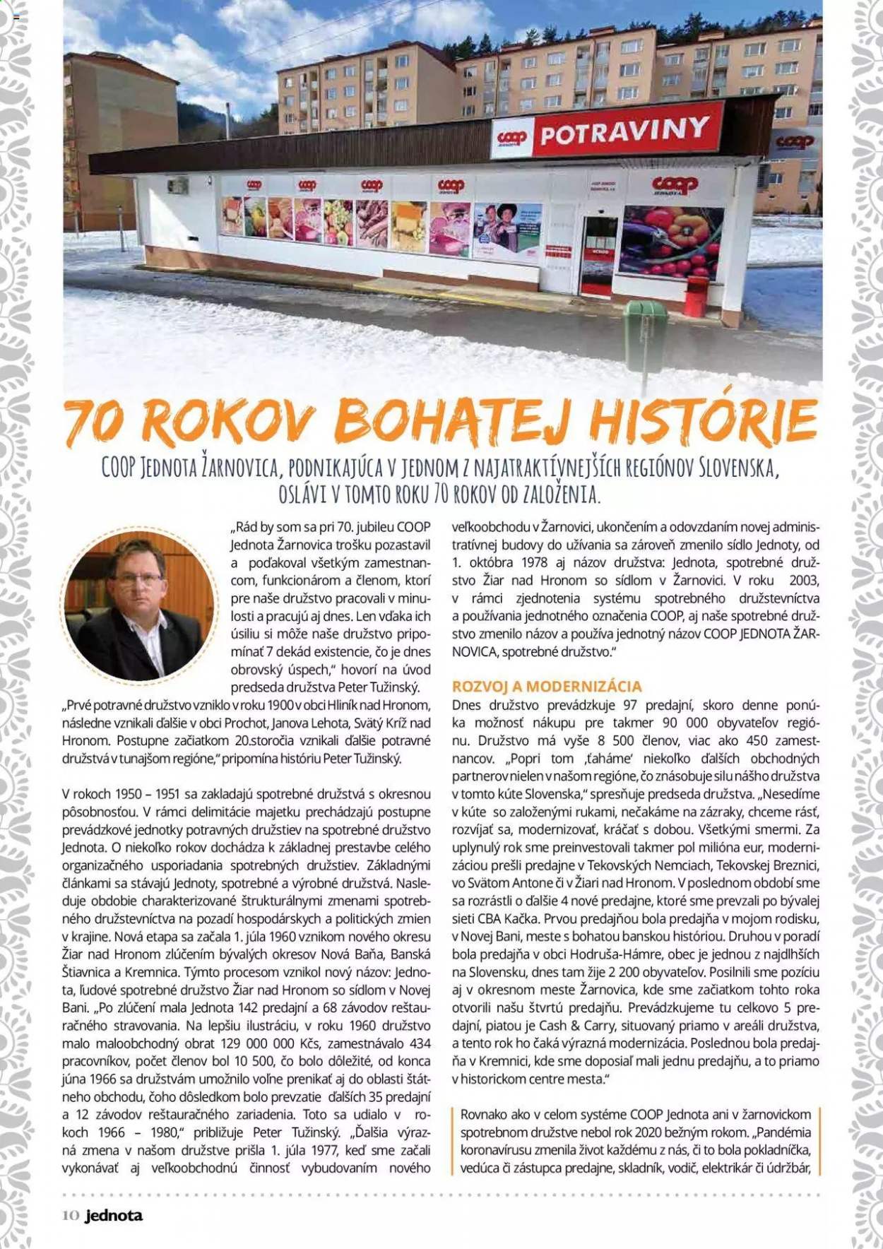 Leták COOP Jednota. Strana 10