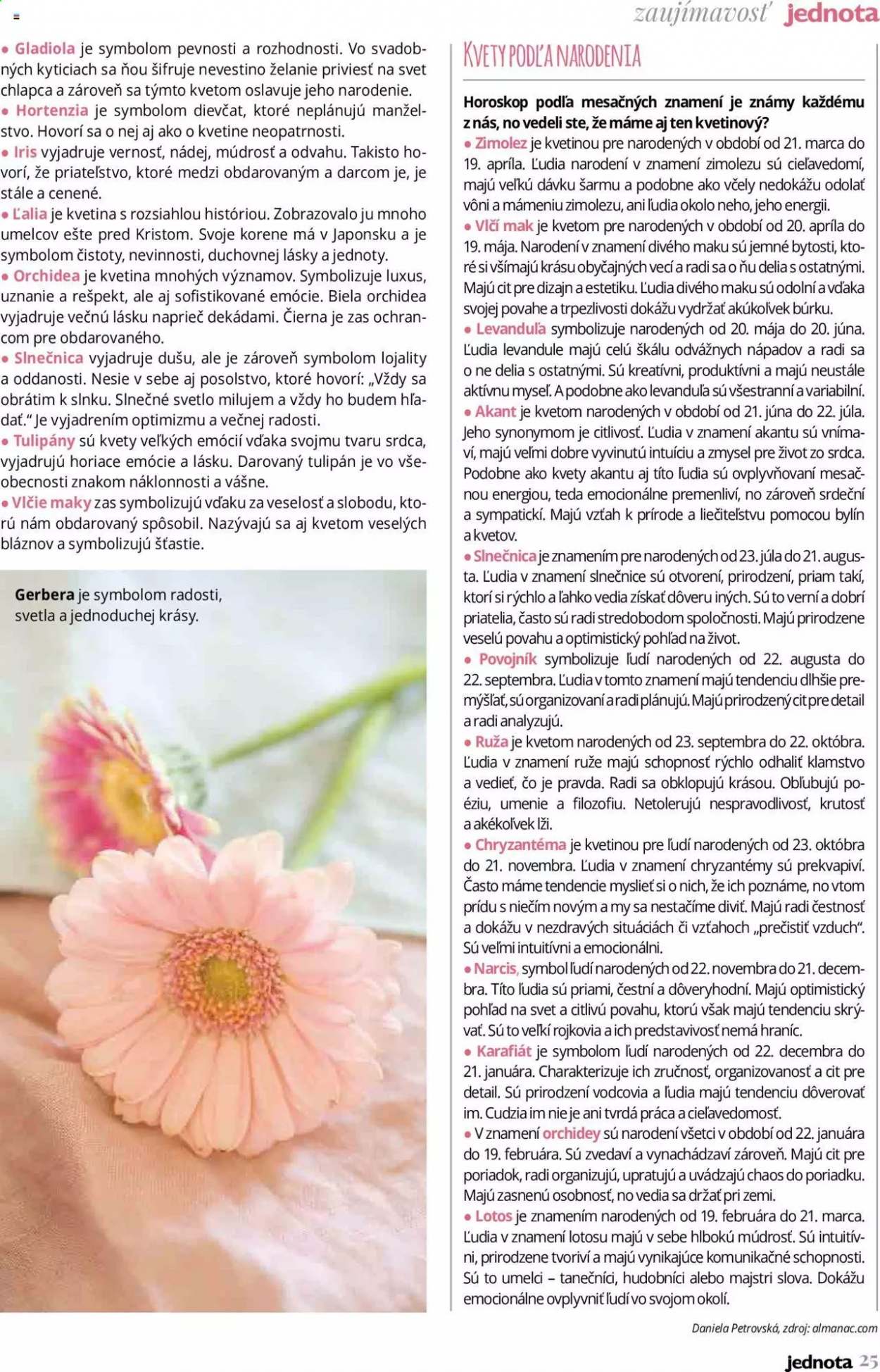 Leták COOP Jednota. Strana 25