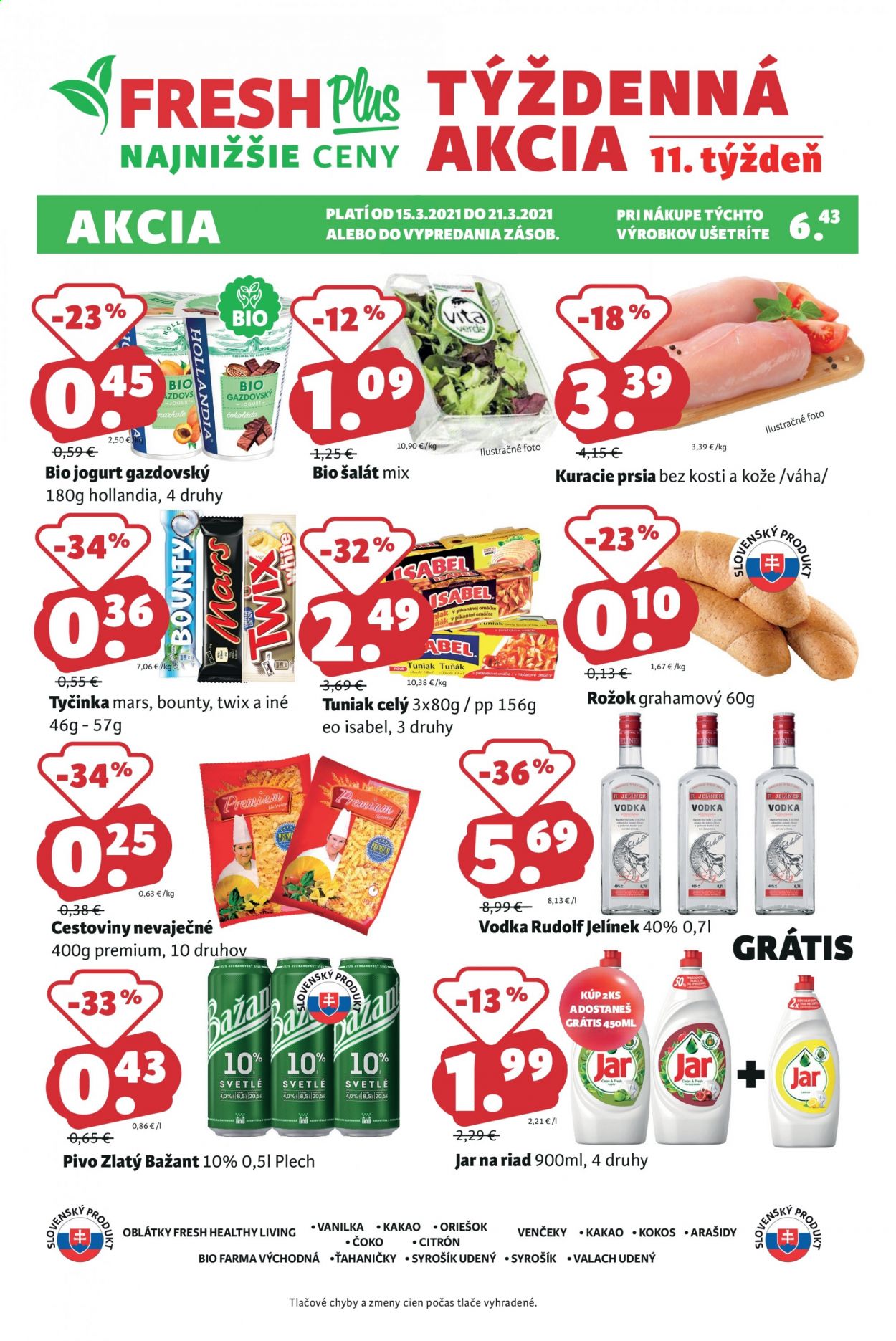 Leták FRESH - 15.3.2021 - 21.3.2021. Strana 1